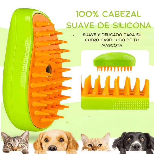 CEPILLO PARA MASCOTAS  A VAPOR 🐱